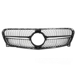 Mercedes GLA X156 2013-2016 - Přední maska DIAMOND STYLE černá lesklá s chromem