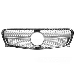 Mercedes GLA X156 2013-2016 - Přední maska GT STYLE černá lesklá s chromem