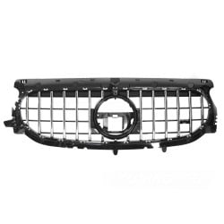 Mercedes GLA H247 2019-2023 - Přední maska GT STYLE černá lesklá s chromem