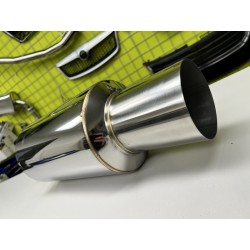 Sportovní univerzální tlumič výfuku - kulatá koncovka 115mm/65mm