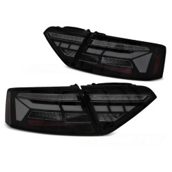 Audi A5 2011-2016 - zadní LED BAR světla černá/kouřová