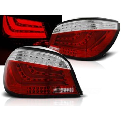 BMW E60 03-07 SEDAN - zadní LED světla červeno bílá LED BAR