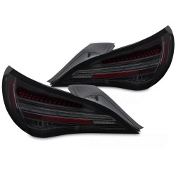Mercedes CLA C117 / X117 2013-2019 - zadní LED světla černá kouřová SEQ red bar s OEM žárovkou