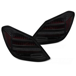 Mercedes třídy C W205 2014-2021 - zadní LED světla kouřová SEQ RED BAR pro model s OEM žárovkovými světly