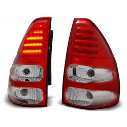 TOYOTA LAND CRUISER 120 03-09 - zadní LED světla červeno bílá