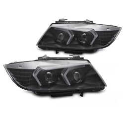 BMW E90/E91 LCI 2009-2011 - Přední XENONOVÁ AFS světla LED černá