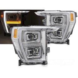 FORD F150 MK 14 2020-2023 - přední LED světla TUBE CHROM