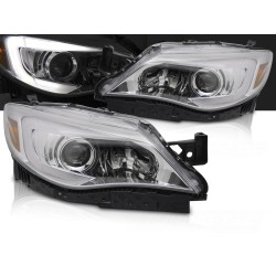 SUBARU WRX 2014-2017 - přední světla TUBE LIGHT chromová