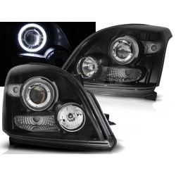 TOYOTA LAND CRUISER 120 03-09 - přední černá světla ANGEL EYES CCFL