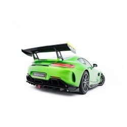 Mercedes AMG GTR C190 Facelift, spoiler pod zadní nárazník s žebrováním a LED světlem, Maxton Design