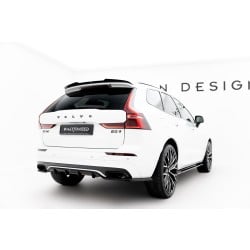 Volvo XC60 Mk 2 R-Design, spoiler pod zadní nárazník s žebrováním, Maxton design