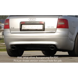 Rieger spoiler pod zadní nárazník S6-Look pro Audi A6 4B avant před faceliftem r.v. 01/97-06/01, plast ABS bez povrchové úpravy