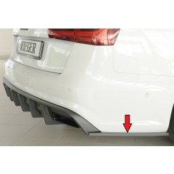 Rieger spoiler pod zadní nárazník na pravé straně pro Audi A6 4G, C7 sedan r.v. 09/14-, plast ABS bez povrchové úpravy